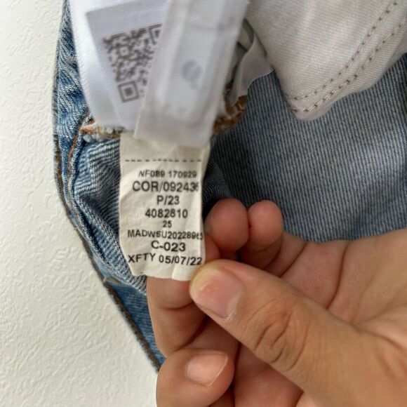 Madewell The Perfect Vintage Straight Jean Women’s Size 25 Light Wash Denim - Picture 5 of 9